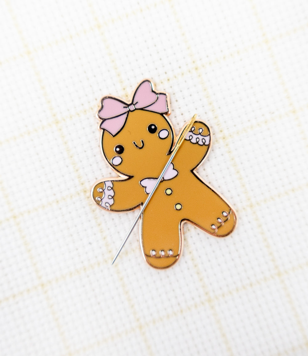 Letistitch SKU 14364 Gingerbread Girl - "Gingie" Magnetic Needle Minder