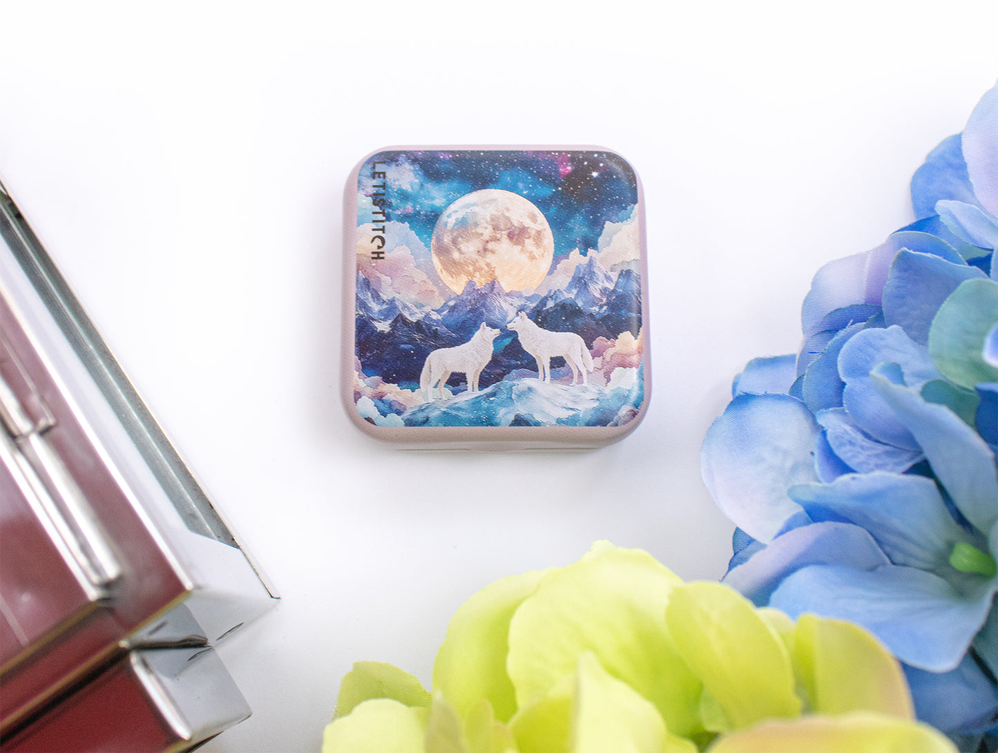 Tin Box for Needles – “Moon & Love” SKU 25631 🌙❤️