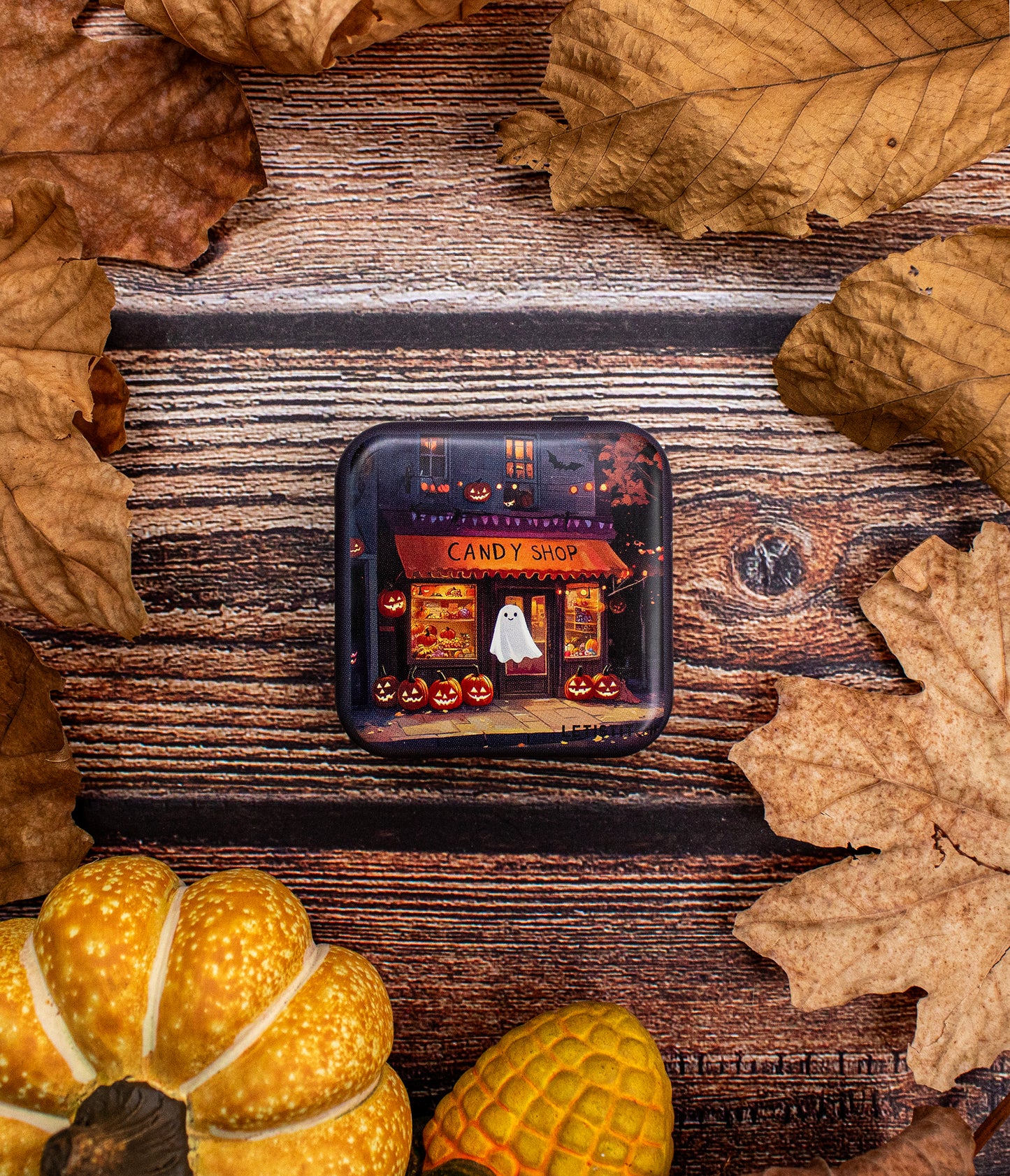 Tin Box for Needles – “Pumpkin Lane” (SKU 25634) 🎃✨
