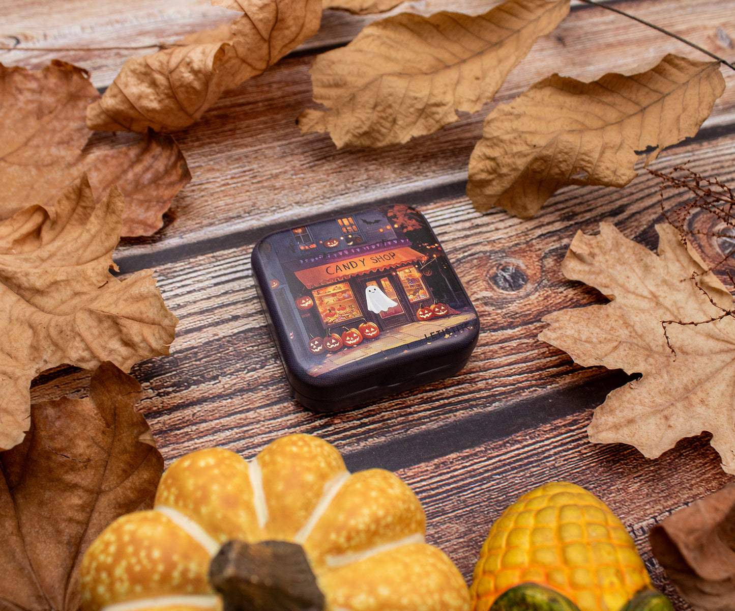 Tin Box for Needles – “Pumpkin Lane” (SKU 25634) 🎃✨