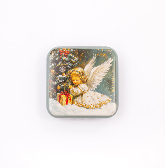 Tin Box for Needles – “Christmas Angel” SKU 25636 👼✨🎄