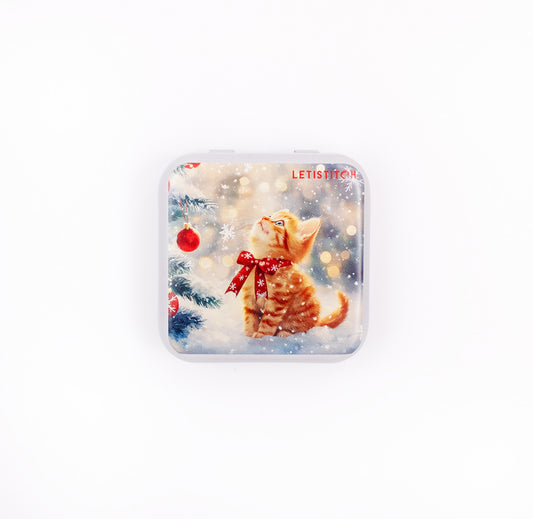 Tin Box for Needles – “Merry Meow” SKU 25638 🐾