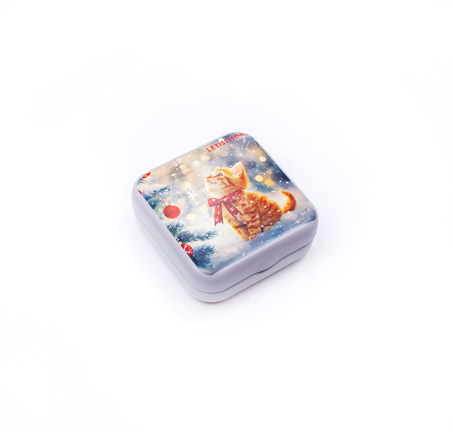 Tin Box for Needles – “Merry Meow” SKU 25638 🐾