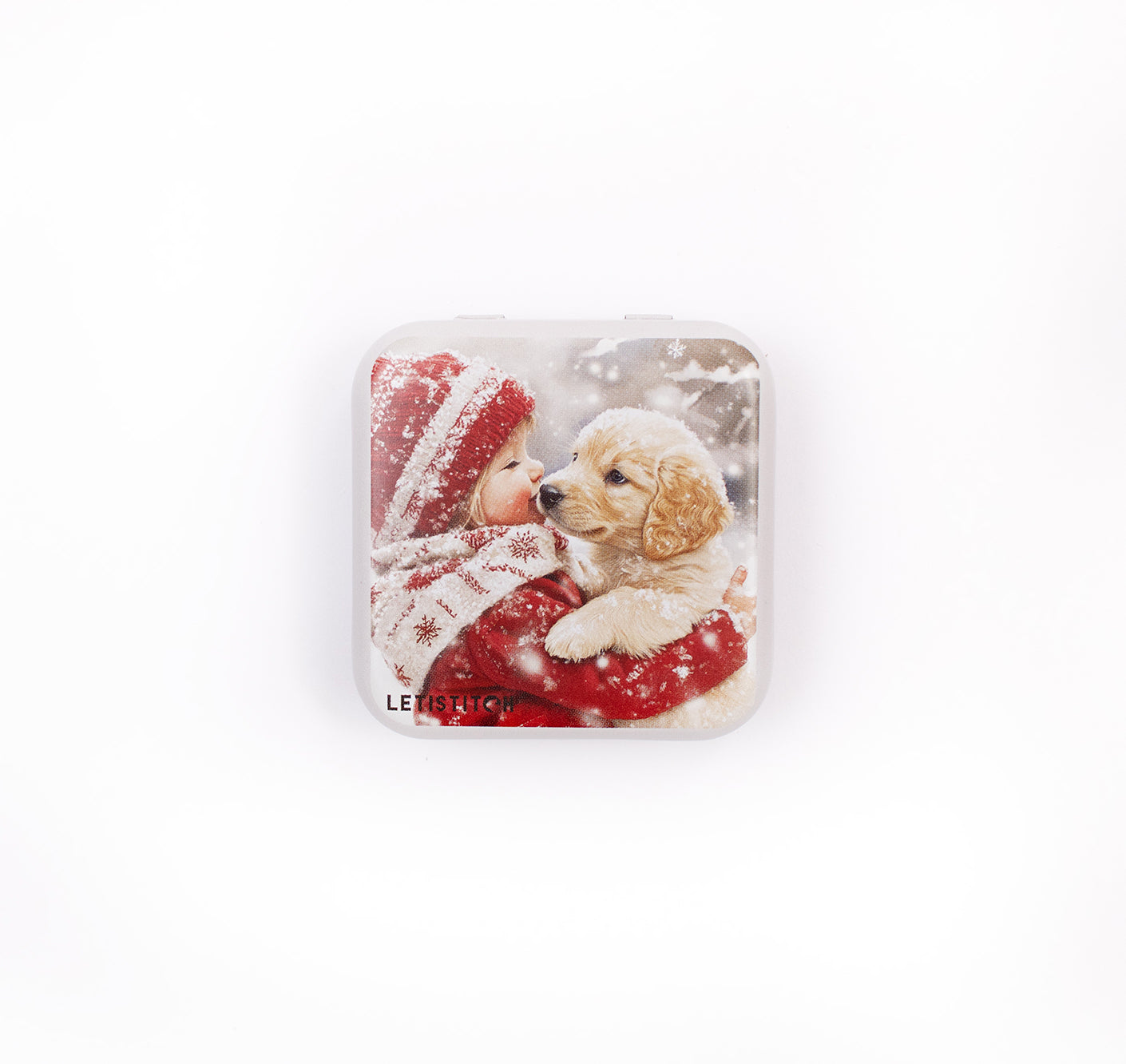 Tin Box for Needles – “Puppy Love” (SKU 25639) 🐶❤️