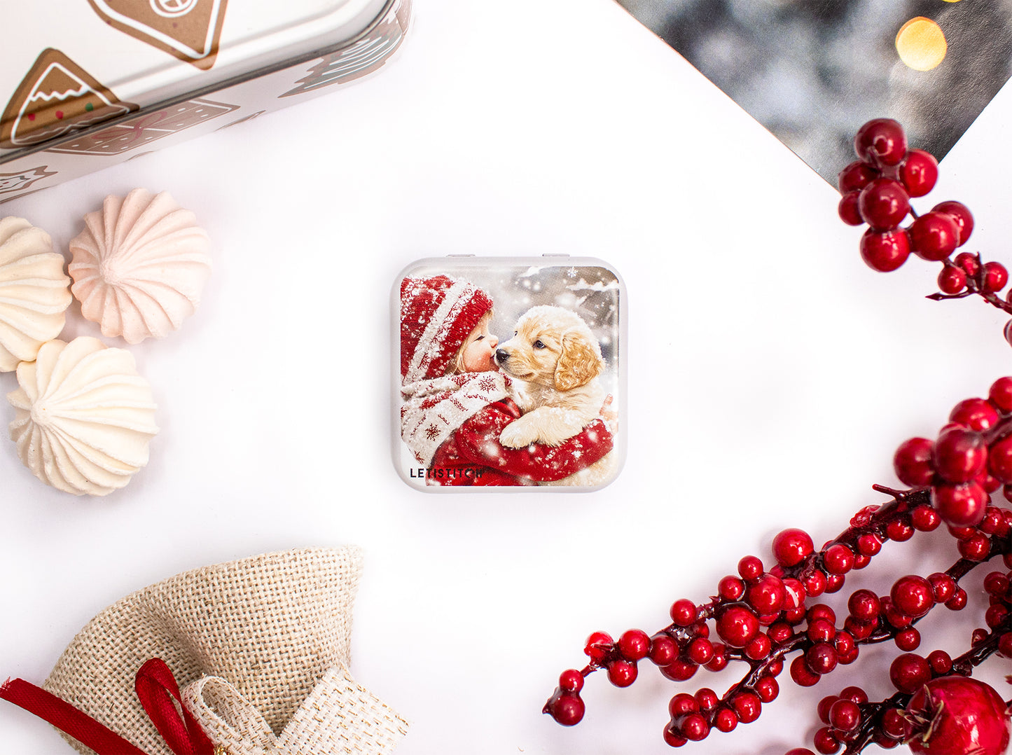 Tin Box for Needles – “Puppy Love” (SKU 25639) 🐶❤️