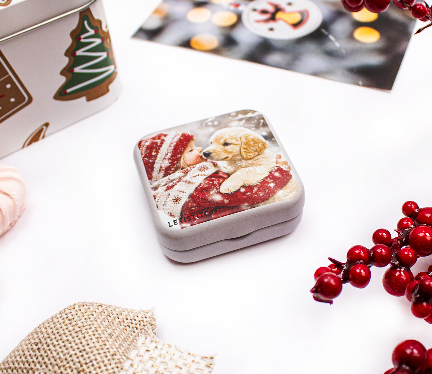 Tin Box for Needles – “Puppy Love” (SKU 25639) 🐶❤️