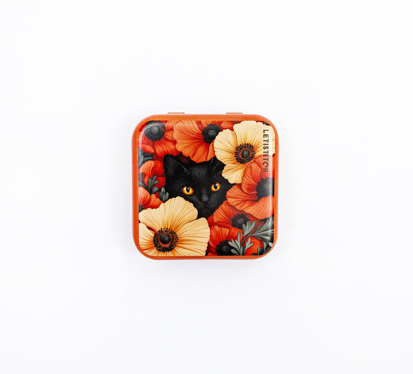 Tin Box for Needles – “Poppy Eyes” SKU 25640 🌺