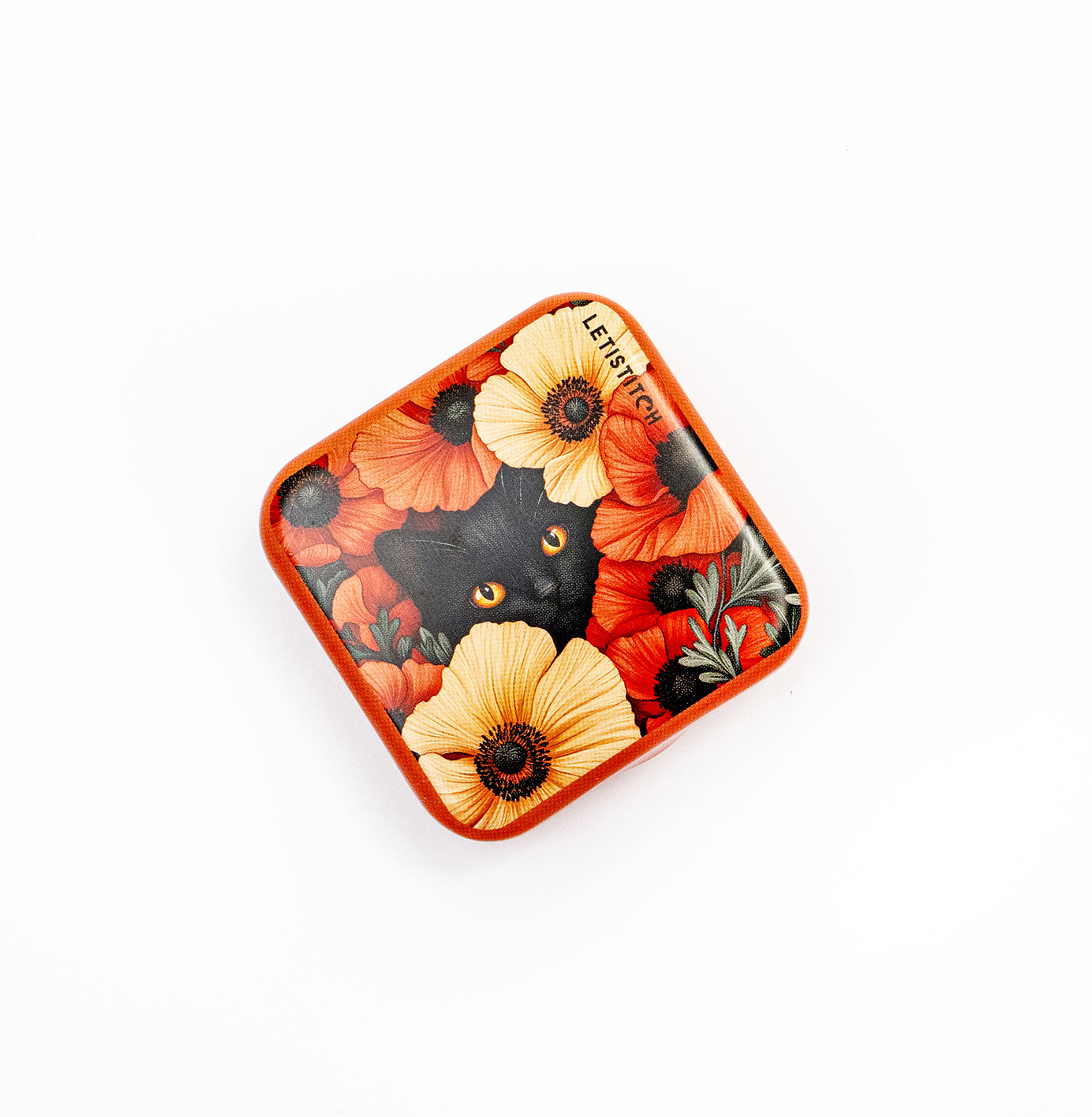 Tin Box for Needles – “Poppy Eyes” SKU 25640 🌺