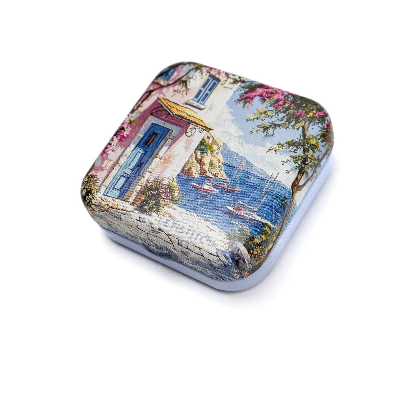 Tin Box for Needles – "Mediterranean Coast" SKU 25642