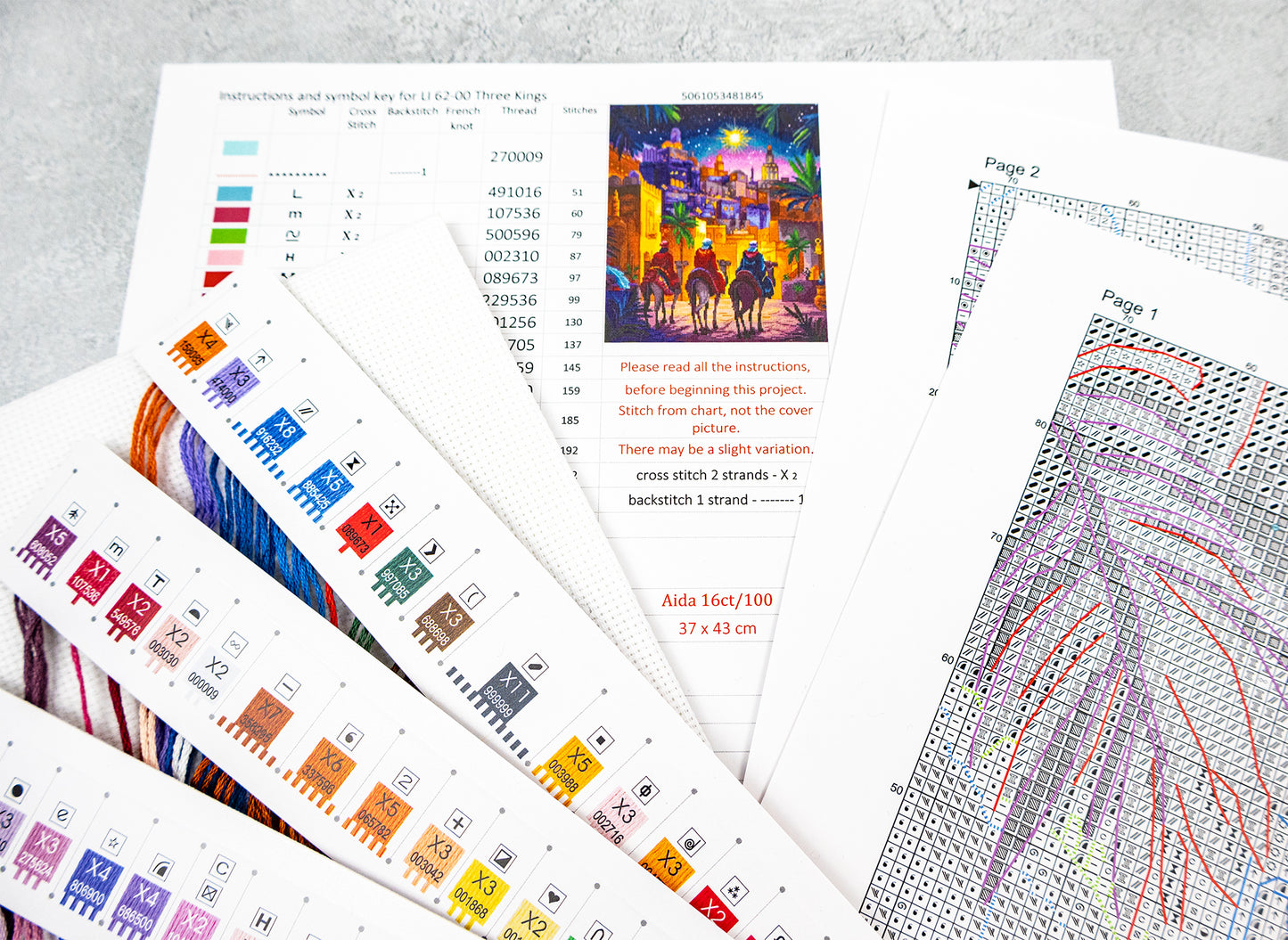 LI 62-00 Three Kings Cross Stitch Kit