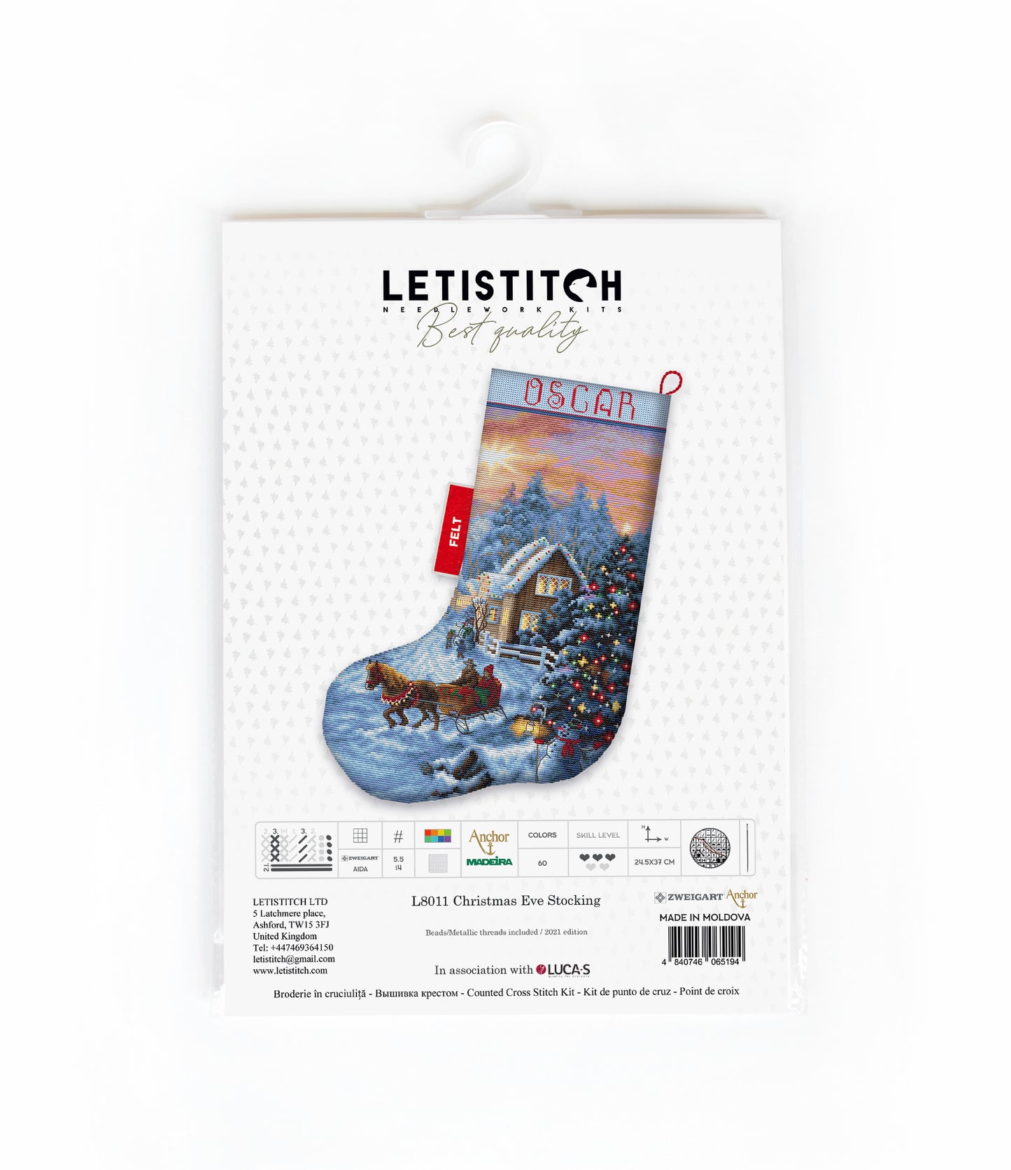L8011 Christmas Eve Stocking