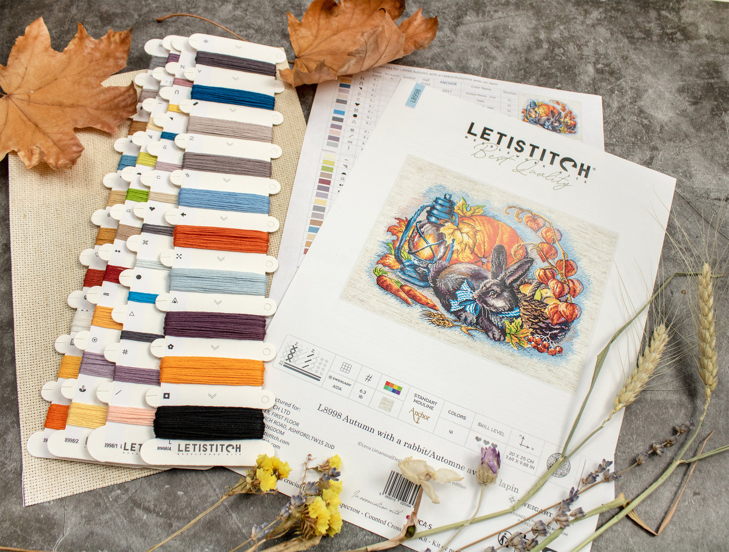 L8998 Autumn with a rabbit / Automne avec un lapin