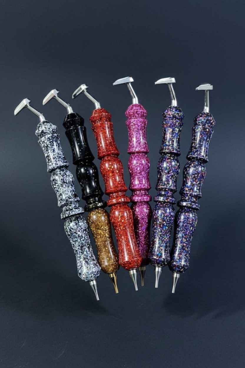 Cosmic Resin Resin Diamond Art Pen with Glitter & 1+6 Stainless Steel Nibs