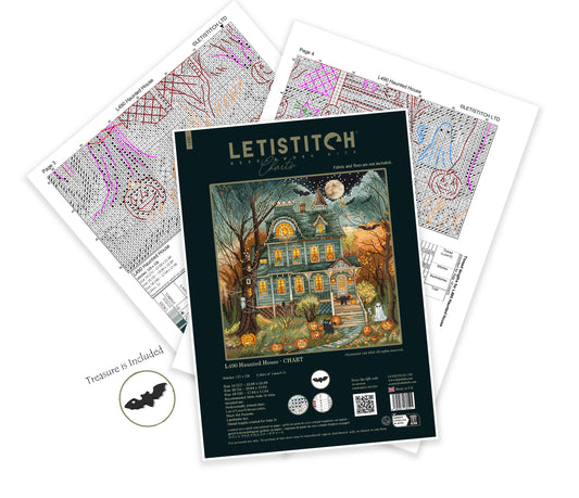 L490 Haunted House - PRINTED CHART + treasure