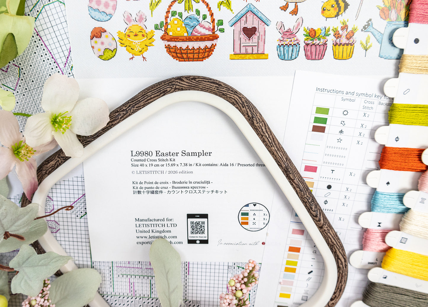 L9980 Easter Sampler Cross Stitch Kit