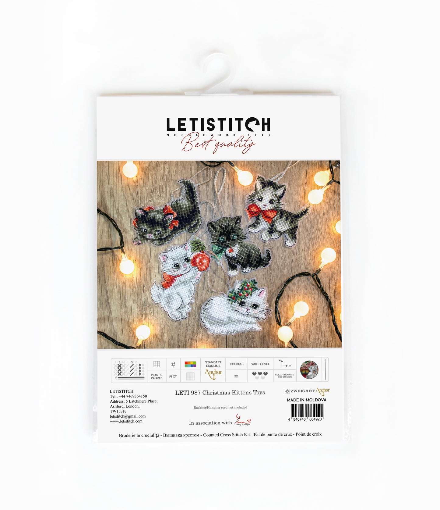 LETI 987 Christmas Kittens Toys