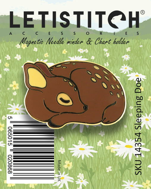 Letistitch SKU 14354 Sleeping Doe Chart Holder & Needle Minder
