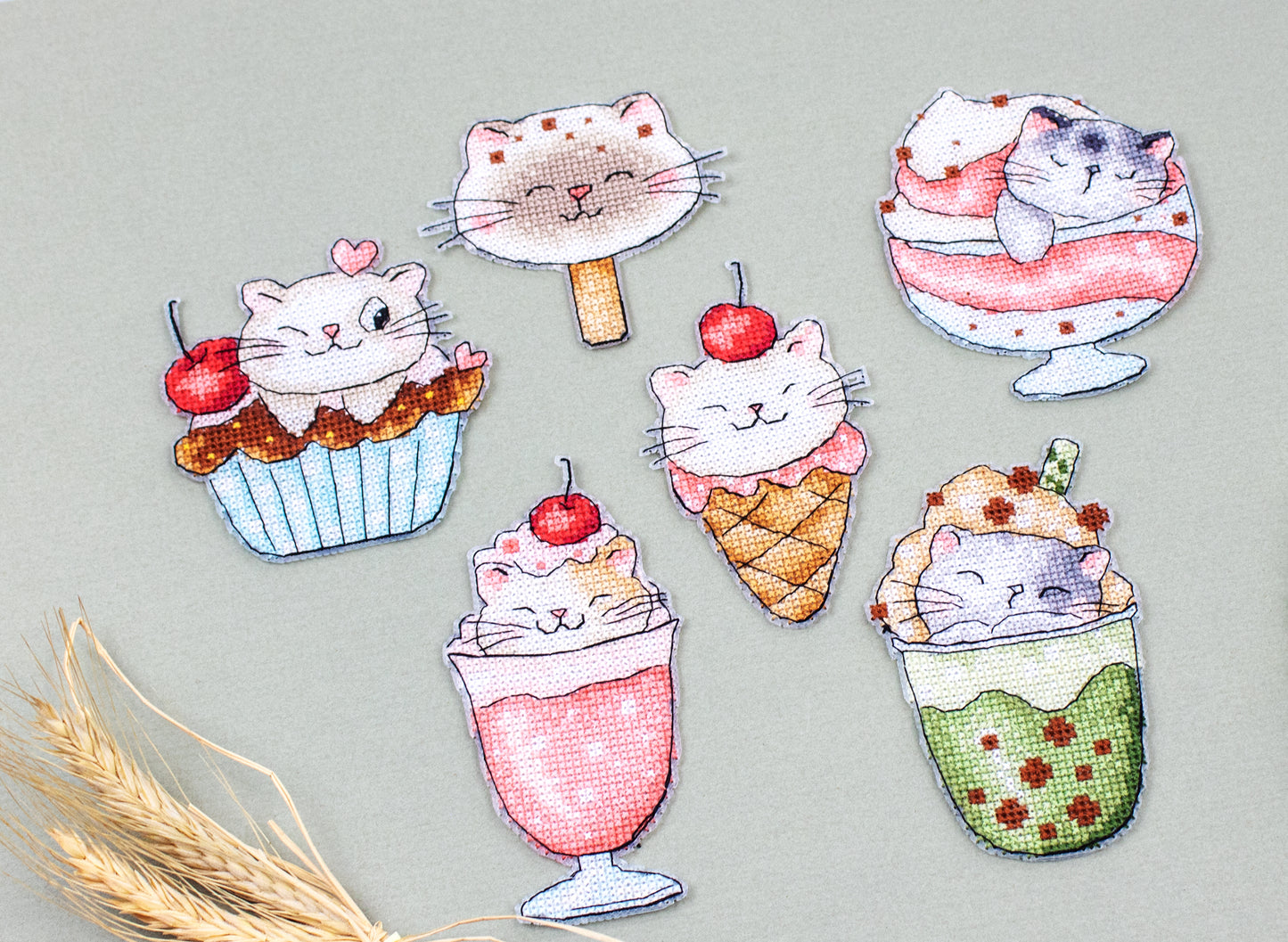 L8089 Summer Kitties Kit of 6 pcs