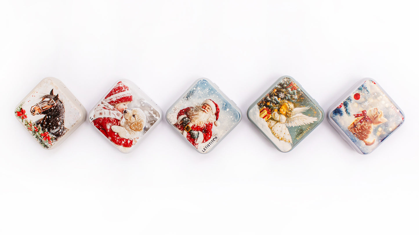 Tin Box for Needles – “Santa” SKU 25637 🎅✨