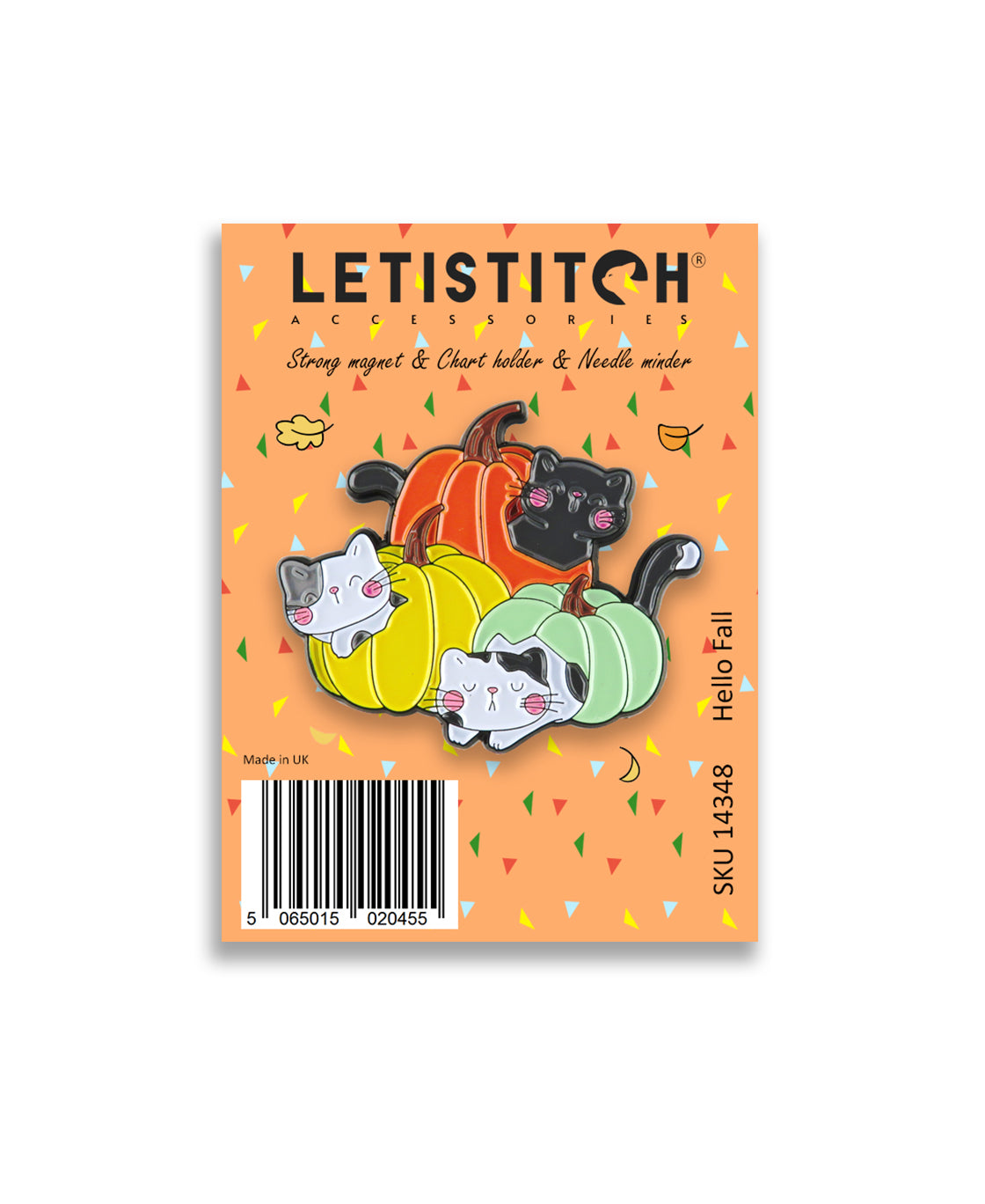 Letistitch Hello Fall 14348 Chart Holder & Needle Minder