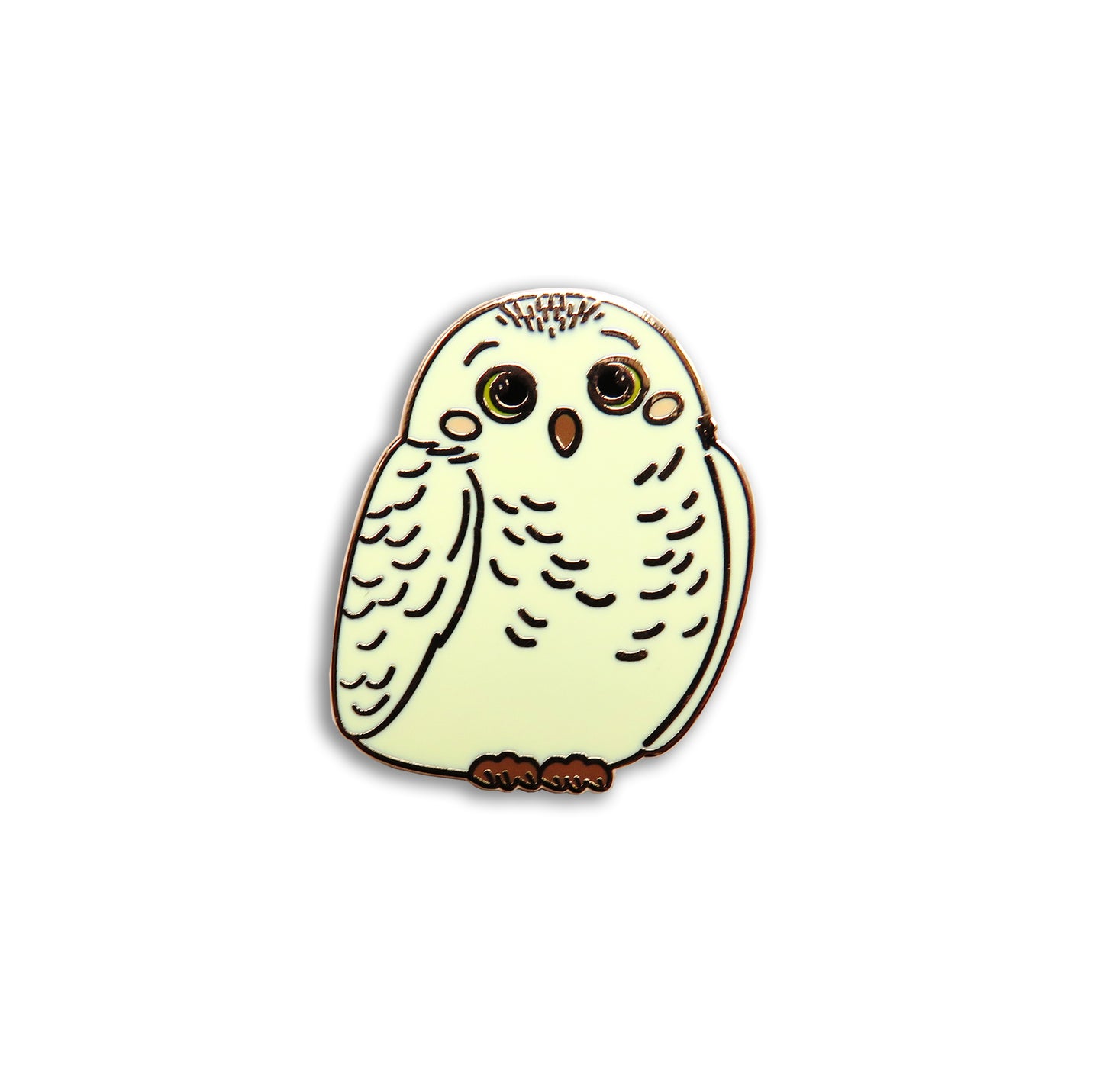 Owl-shaped needleminder on a white background