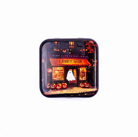 Tin Box for Needles – “Pumpkin Lane” (SKU 25634) 🎃✨