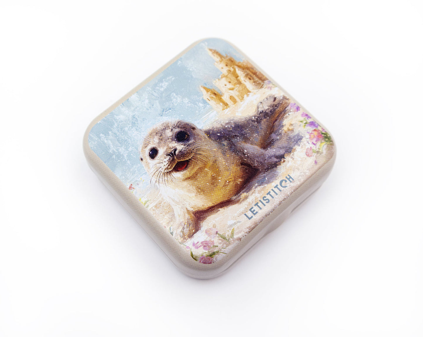 Tin Box for Needles – "Beach Day Bliss" SKU 25641