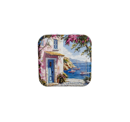 Tin Box for Needles – "Mediterranean Coast" SKU 25642