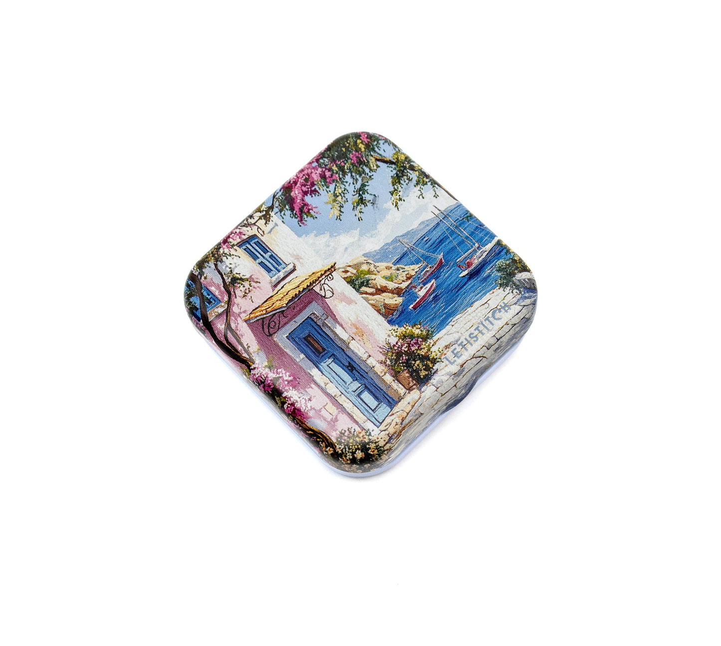 Tin Box for Needles – "Mediterranean Coast" SKU 25642