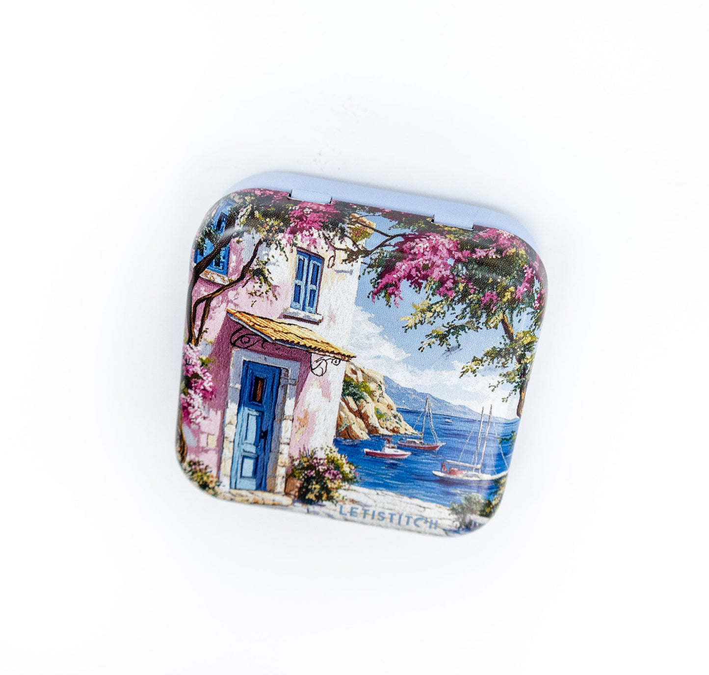 Tin Box for Needles – "Mediterranean Coast" SKU 25642