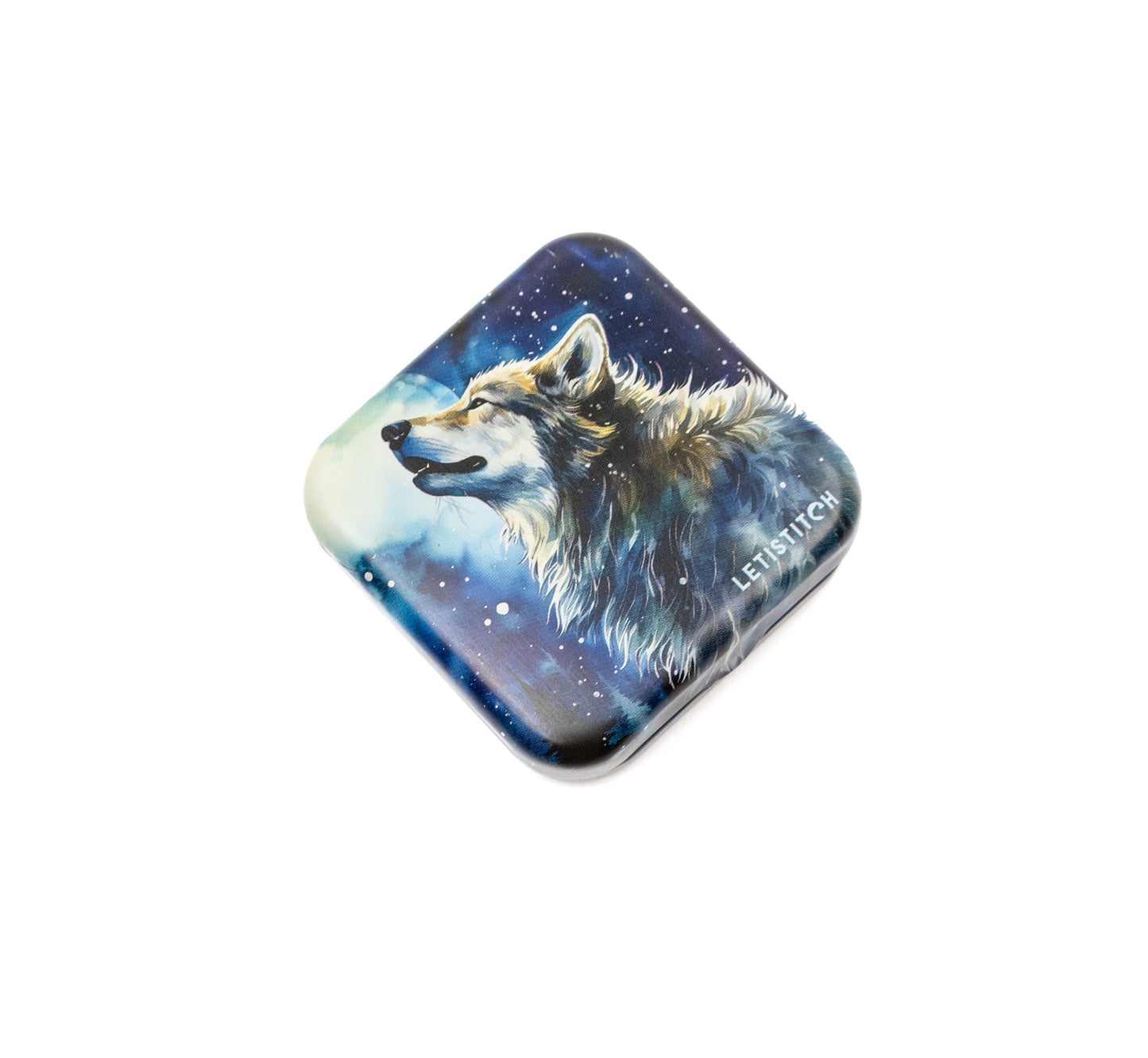 Tin Box for Needles – "Midnight Snowfall" SKU 25644