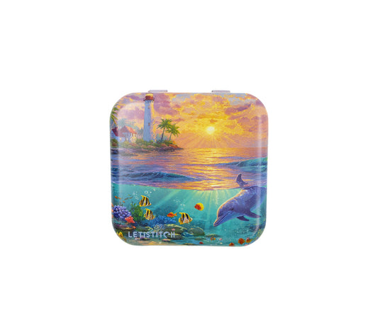Tin Box for Needles – "Dolphin Paradise" SKU 25645
