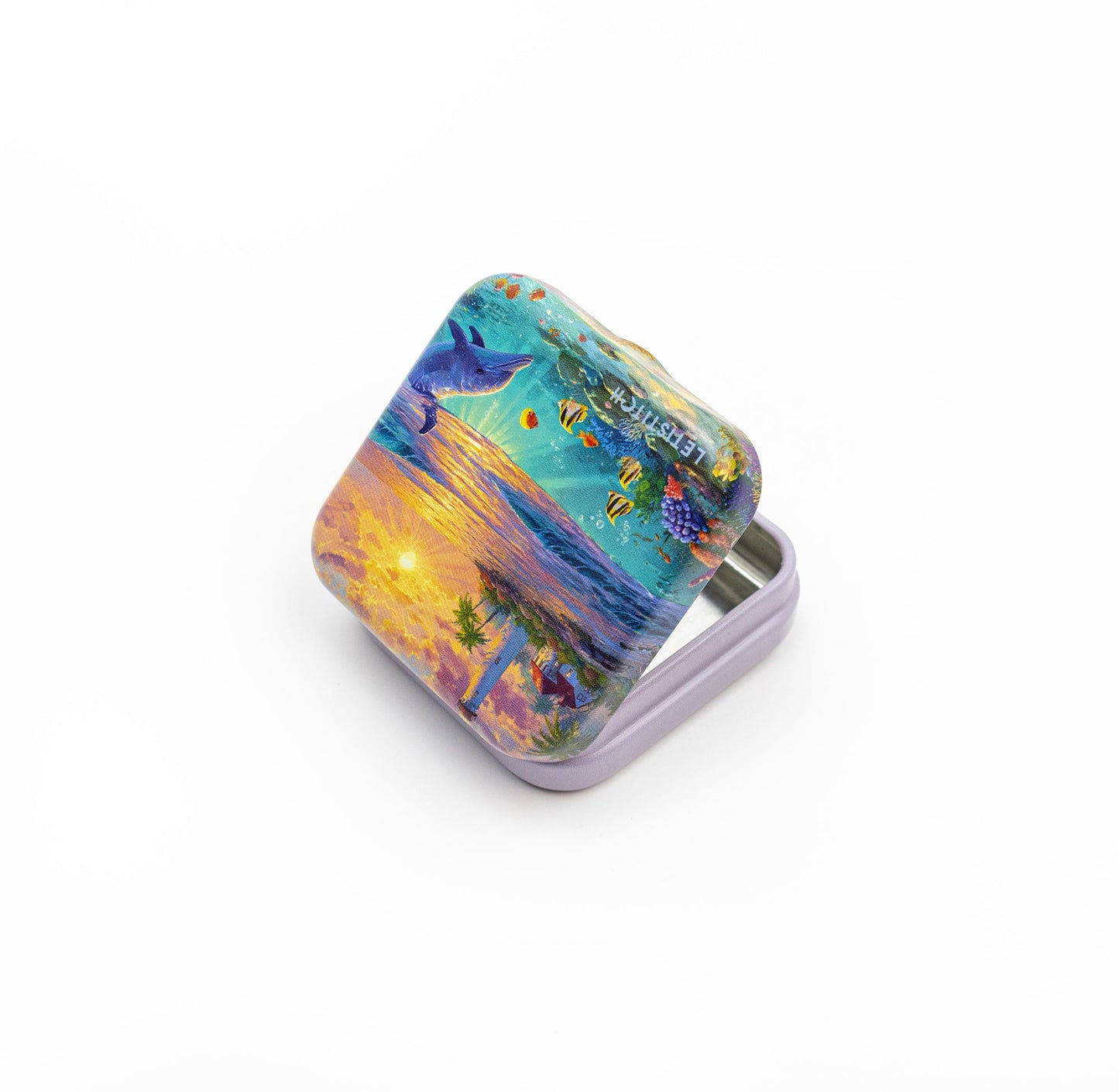 Tin Box for Needles – "Dolphin Paradise" SKU 25645