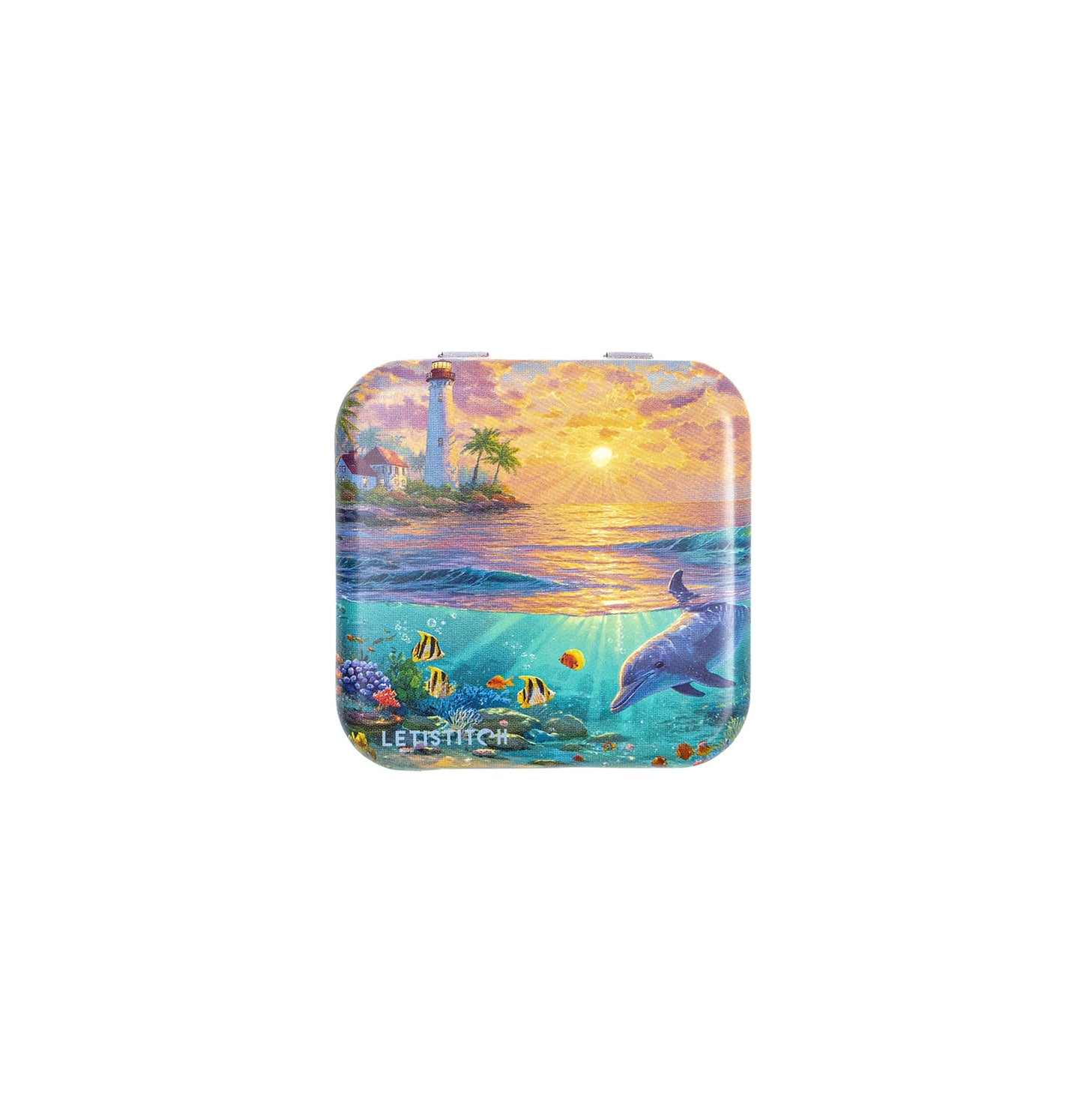 Tin Box for Needles – "Dolphin Paradise" SKU 25645