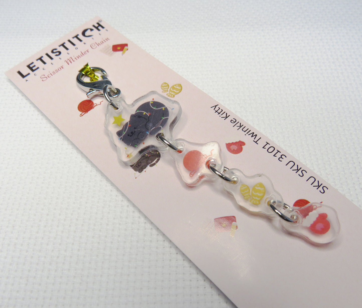 LetiStitch scissor minder chain on a white background