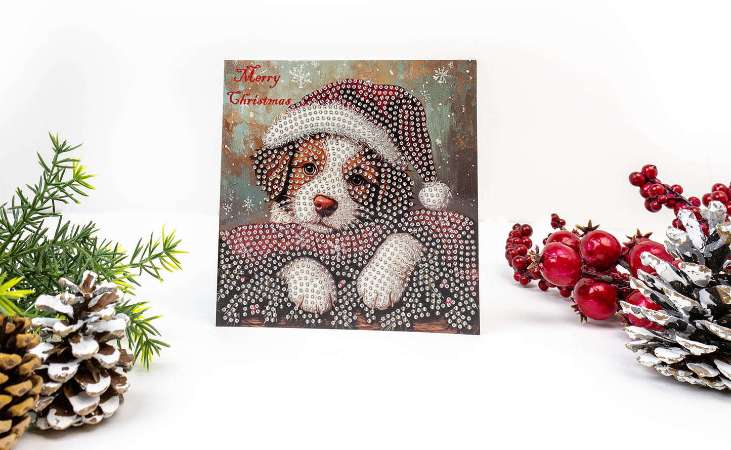 🎄 Jolly Little Friends – DIY Diamond Painting Christmas Card Kit (Kit of 6)