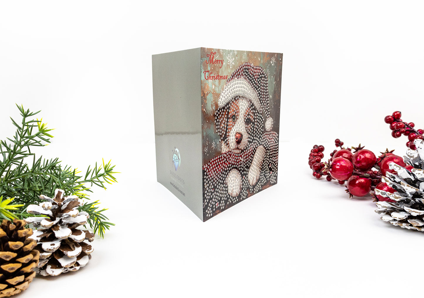 🎄 Jolly Little Friends – DIY Diamond Painting Christmas Card Kit (Kit of 6)