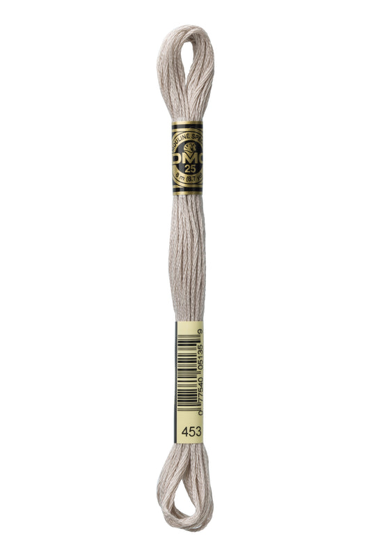 DMC embroidery floss spool on a white background