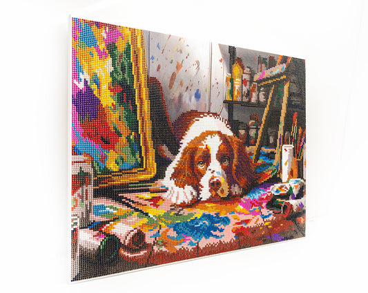 480-916 Mess-terpiece– Framed Diamond Painting Kit (40 × 50 cm) – Limited Edition