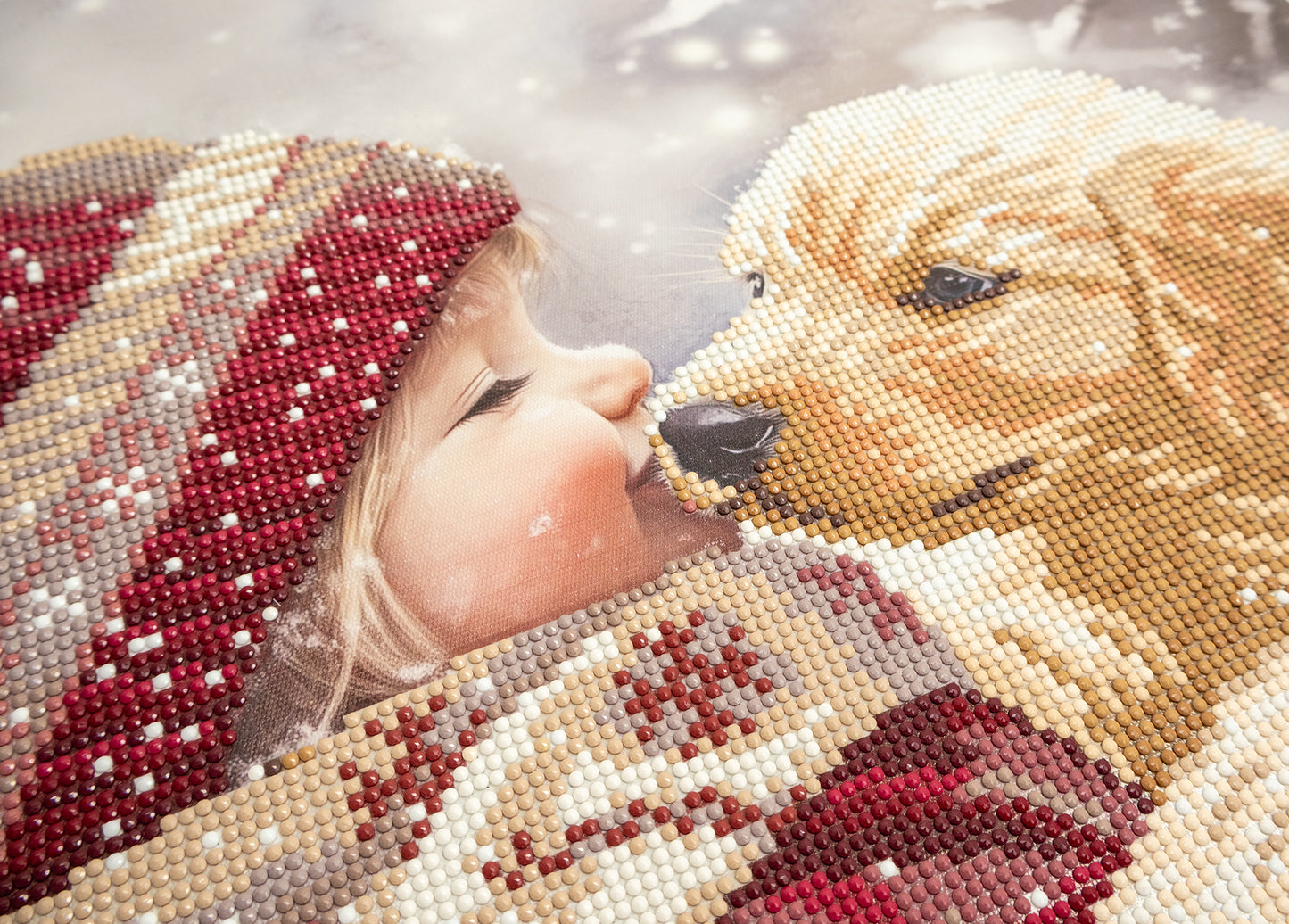 480-992 Puppy Love– Framed Diamond Painting Kit (40 × 50 cm) – Limited Edition