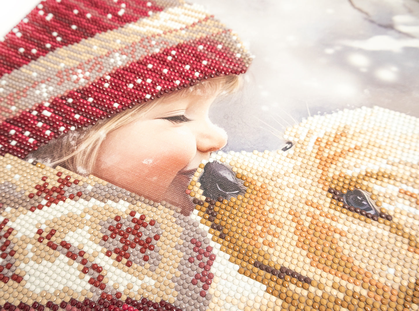 480-992 Puppy Love– Framed Diamond Painting Kit (40 × 50 cm) – Limited Edition