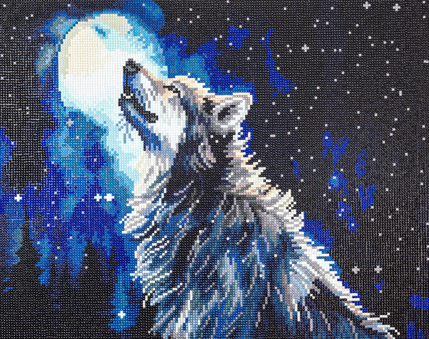 481-005 Midnight Snowfall– Framed Diamond Painting Kit (40 × 50 cm) – Limited Edition