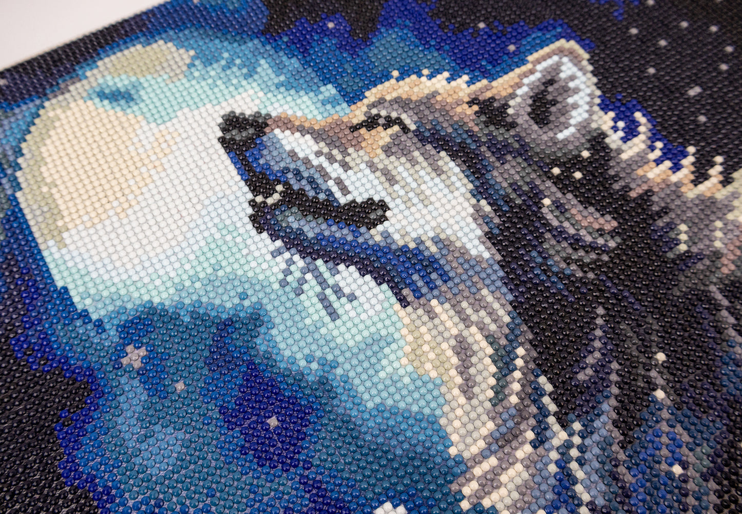 481-005 Midnight Snowfall– Framed Diamond Painting Kit (40 × 50 cm) – Limited Edition