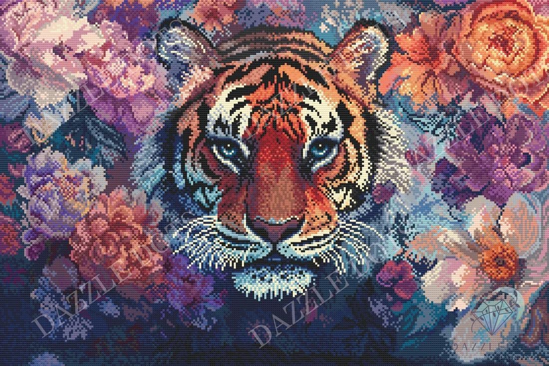 481-012 Eyes of the Wild – Framed Diamond Painting Kit (40 × 50 cm) – Limited Edition