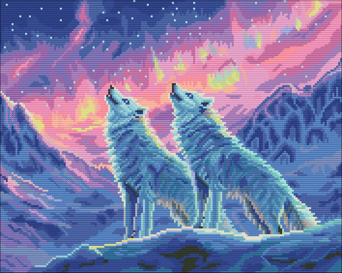 481-043 Echo of Ice – Framed Diamond Painting Kit (40 × 50 cm) – Limited Edition
