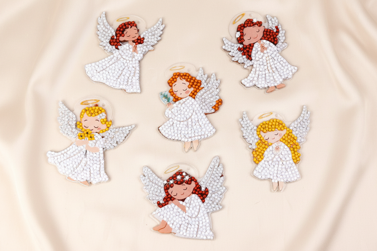 481-470 Wings of Light - DIY Hanging Acrylic Charm Chains Kit (Kit of 6)