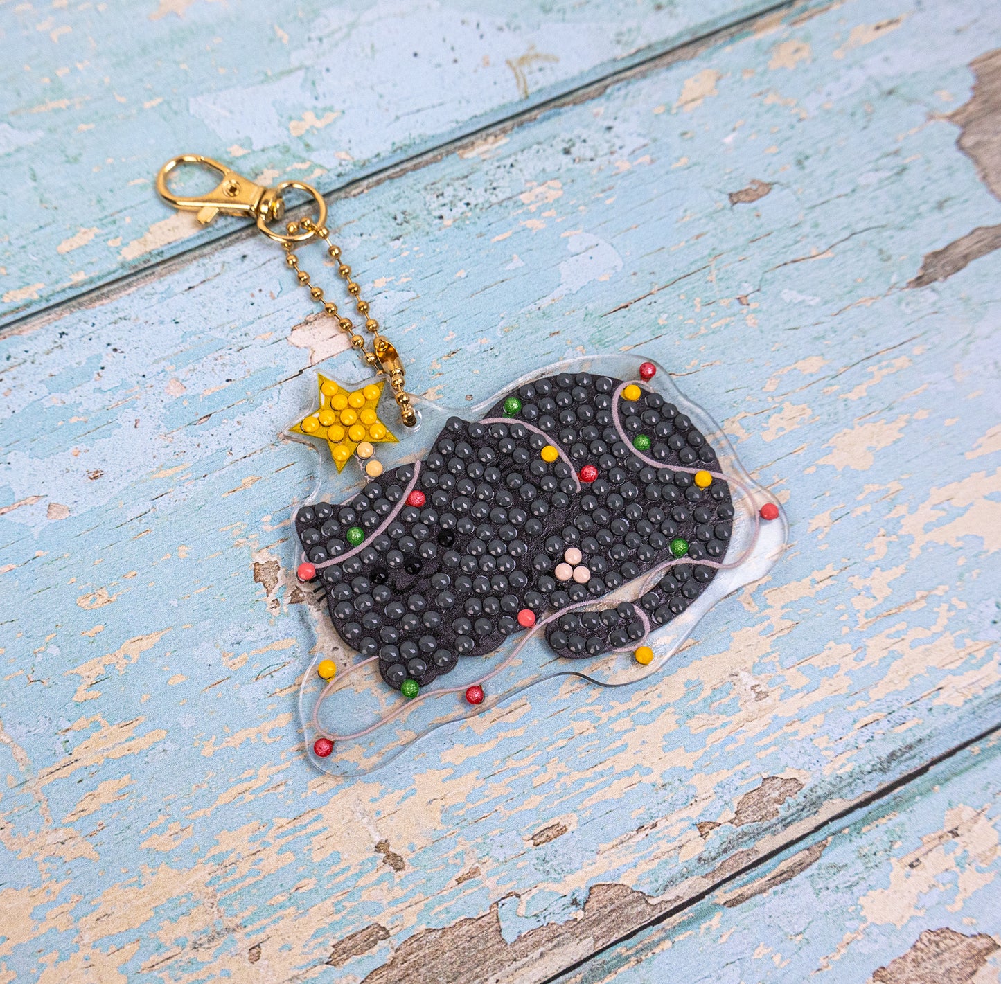 🎄🐱 Merry Meowmas – DIY Hanging Acrylic Charm Chains Kit (Kit of 6)
