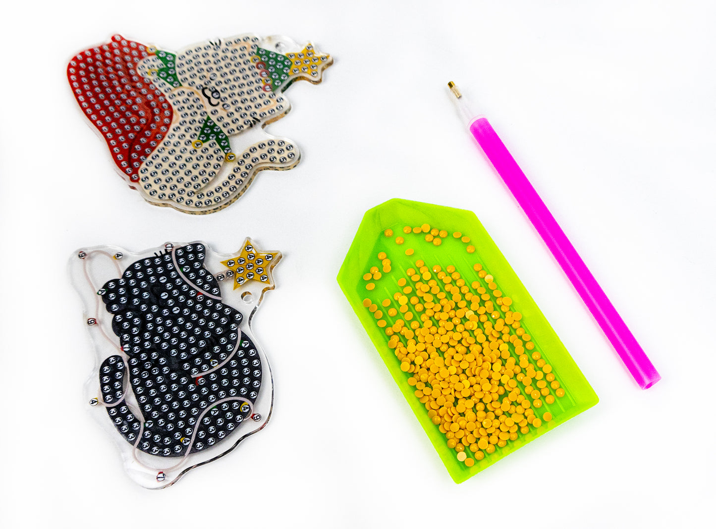 🎄🐱 Merry Meowmas – DIY Hanging Acrylic Charm Chains Kit (Kit of 6)