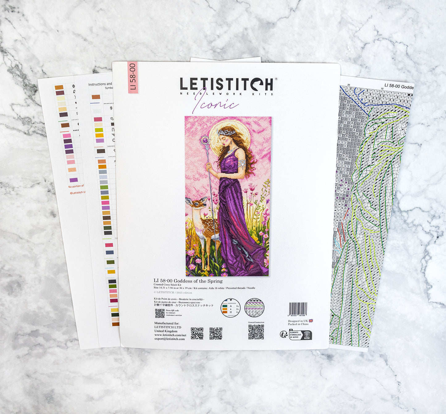 Letistitch needlepoint kit packaging 