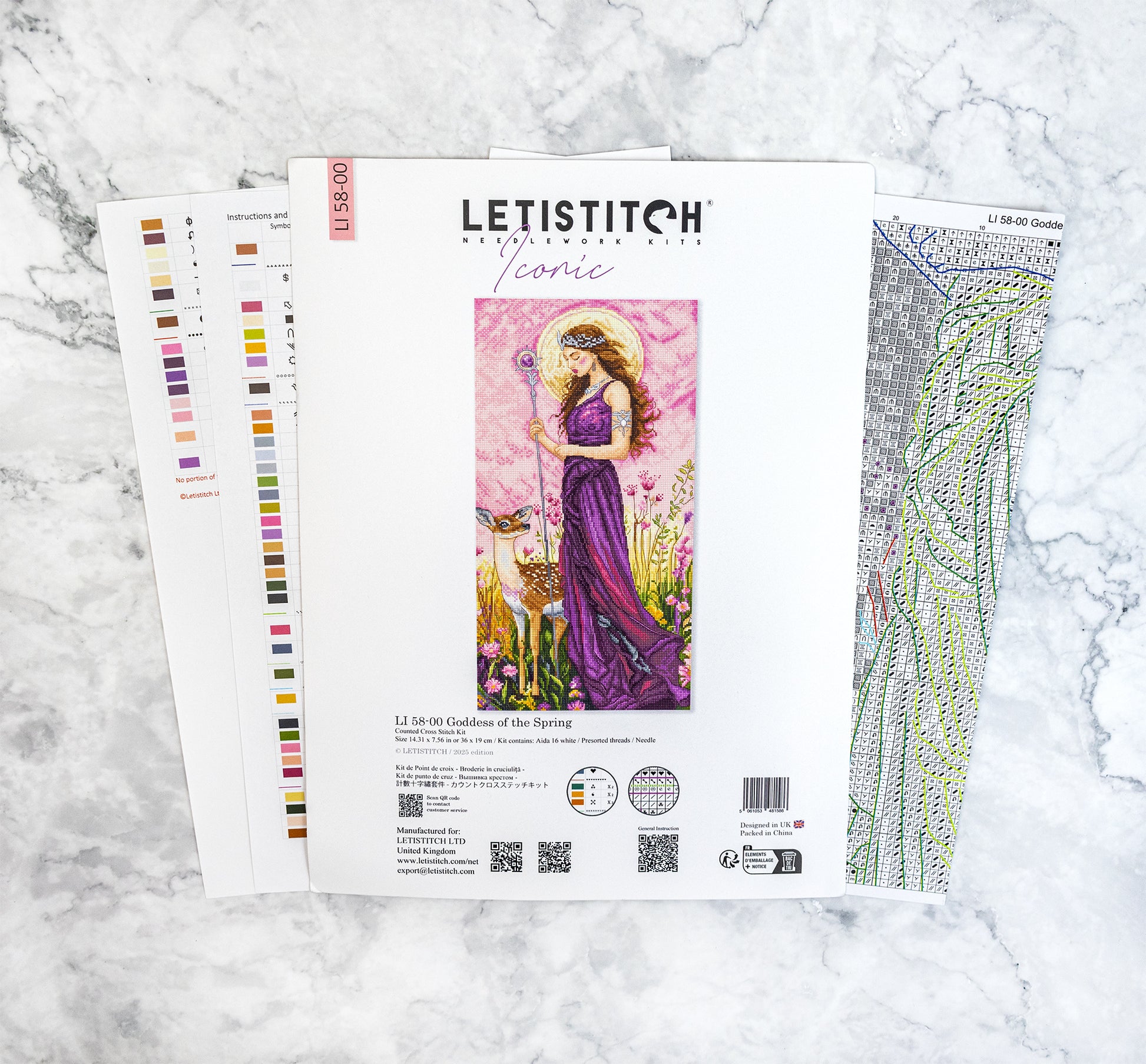 Letistitch needlepoint kit packaging 